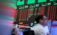 Wall Street hit by AI and Iran war jitters as oil tops $100