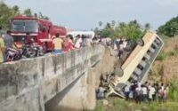 Tamil Nadu: Over 20 passengers feared trapped after bus falls into river in Tenkasi