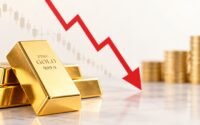 Gold slips 1.44% to hover just above $4,300 as dollar nears 101, profit booking weighs on bullion