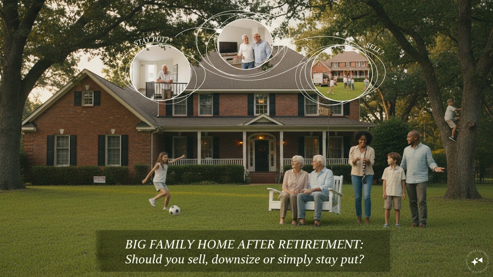 Big family home after retirement: Should you sell, downsize or simply stay put?